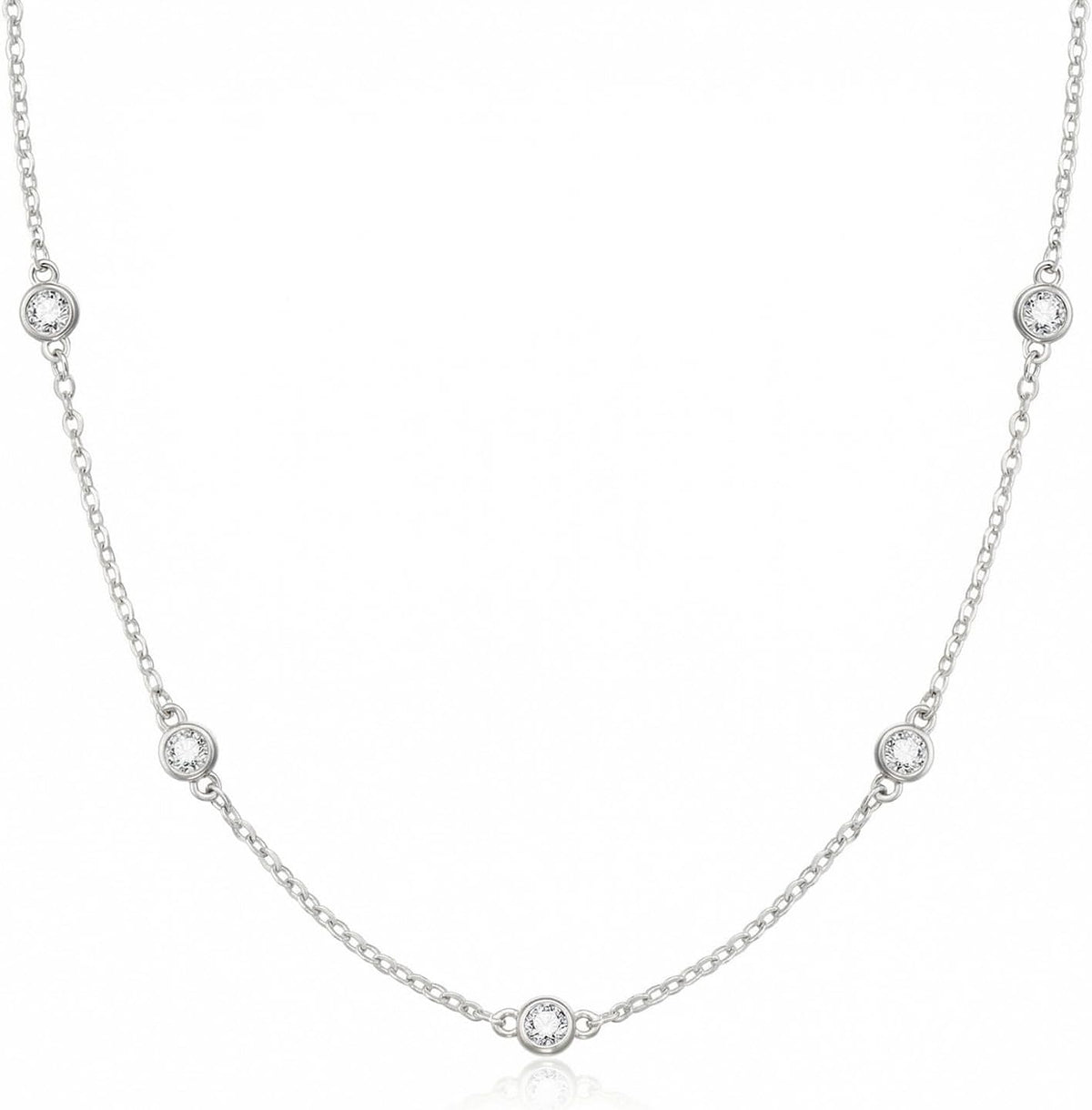ZELVORA™ Cubic Zirconia Station Necklace