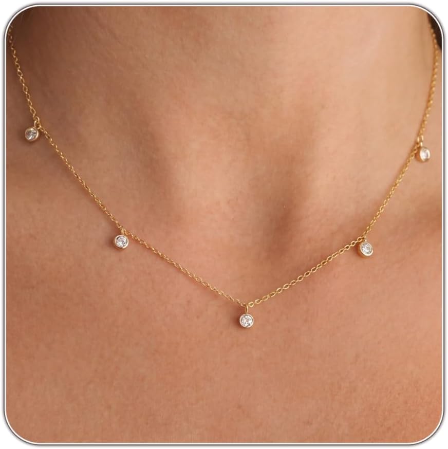 ZELVORA™ Cubic Zirconia Station Necklace
