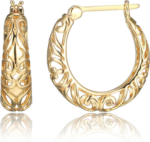 VELNIRA™ Filigree Hoop Earrings