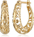 VELNIRA™ Filigree Hoop Earrings