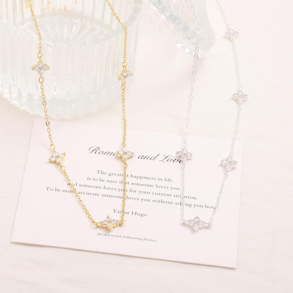 ZELVORA™ Cubic Zirconia Station Necklace